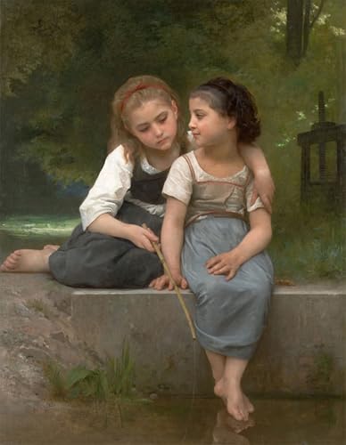 Décoration Murale 60x90cm Bouguereau pour habiller un mur vide avec un tableau de maître