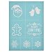 CHZIMADE Christmas Theme Self-Adhesive Silk Screen Stencil Printing Mesh Transfers for Bag, T-Shirts, Paper, and Home Decoration