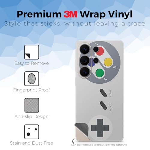 2 Pack of Phone Skins for Samsung Galaxy S26 Ultra - Retro Gamer 1| Protective Vinyl Covers | Matte Finish | Made in The USA by MightySkins by Vision Signs & Graphics - Used condition - Image 2