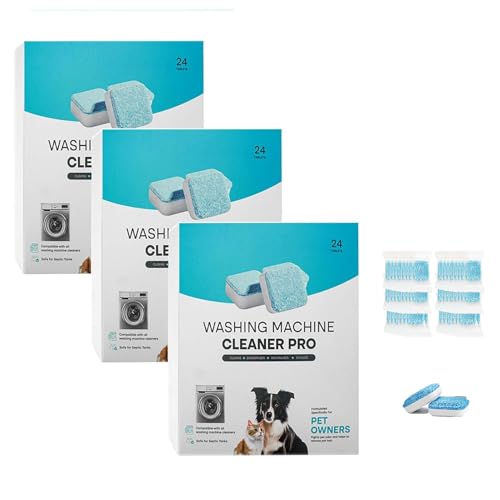 Kolina Nettoyant Machine à Laver, Kolina Nettoyant Machine A Laver Le Linge Tablet,Nettoyants Lave Linge Puissant,Facilement Les RéSidus,La Saleté Et Les Odeurs,Pour à Toutes Les Machines à Laver (72)