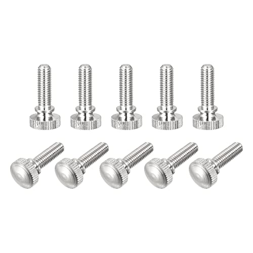 Vis moletées M5 x 16 mm en laiton nickelé pour serrage manuel précis (Lot de 10)