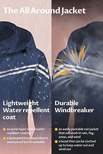 Image of CREATMO US Women's Sun Jackets Lightweight Packable Shirts UPF 50+ Hoodie Reflective Cycling Jacket With Detachable Hood