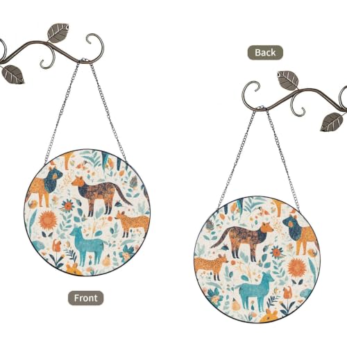 Atrapasueños de cristal artesanal con diseño de animales 3