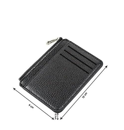 Portable Business Slim PU Leather Wallet Coin Purse Women Men Zipper Card Key Storage bag handbag3