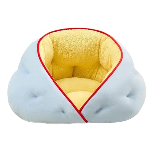 Bofular 犬用 テントベッド 青 XL 70x60cm 冬用 保温 小型犬 テディ ビションフリーゼ 用 半包裹 高め サイド 安定 設計 gw04lsxl