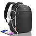 Laptop Backpack black RFID Blocking - Travel Backpack USB quick charge - SWISS Design 15/17" Business College School Waterproof Backpack for Men Women, new model