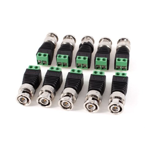 Adaptador Uxcell conector BNC macho 10 piezas miniatura 1