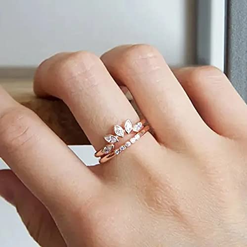 to My Dearest Daughter Ring - ''BE Badass Everyday'' Ring, Flower Zircon Stacking Ring Set, Inspirational Jewelry Ring Encouragement Gift for Daughter Girls (8)3