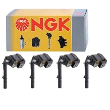 4 pc NGK Ignition Coils compatible with Mercedes-Benz C300 2.0L L4 2015-2018