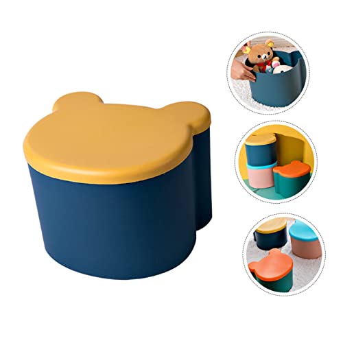 Boîte de rangement cube bleue SUPVOX pour jouets d'enfants - 4