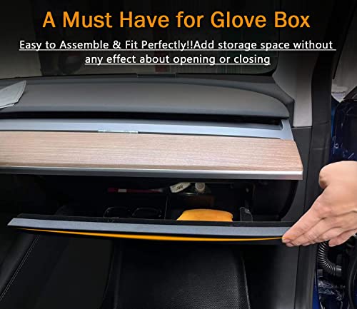 Anmosvo Glove Box Organizer For Ford Bronco 2021 2022 2023 Divide The Glove Box Insert Compartment Tray For Bronco 2/4Dr, Passenger Side Storage Dividers Increase Storage Space For Bronco Accessories #TOP5