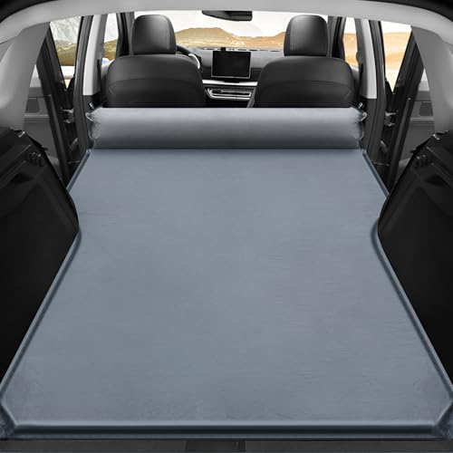 FDCYQW Matratze Auto Luftbett f&uuml;r BMW 3 Series 3er Touring E30 E36 E46 E91 F31 G21, Tragbar Matratze Auto Kofferraum Auto Luftmatratzen Camping Aufblasbare Matratze,Grey
