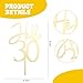 Hello 30 Cake Topper,Mirrored Gold Acrylic Cake Topper,30th birthday cake decoration, 30th wedding anniversary party cake decoration,Male or female photo booth props