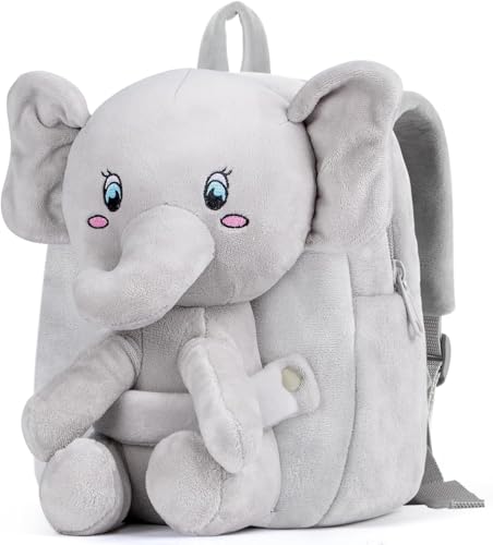 Frantic Premium Kids Backpack | Lightweight School Bag with Multiple Pockets & Padded Straps (FB_Grey_Jumbo_Elephant_2026_B)