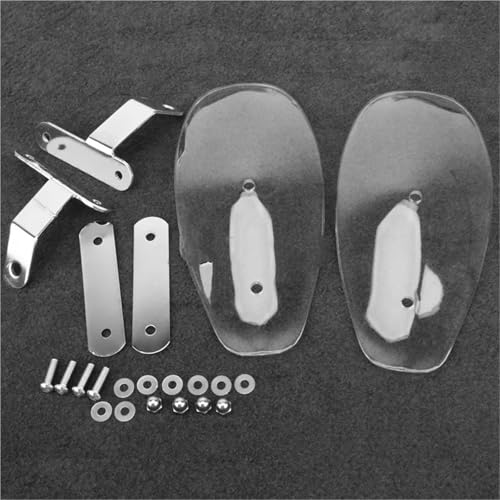 Déflecteur de vent froid moto universel transparent en ABS - 3