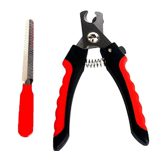 JISTL Dog Nail Clippers and Trimmer with Safety Guard to Avoid Over-Cutting Professional Pet Nail Clipper Quick Sensor for Dogs or Cats