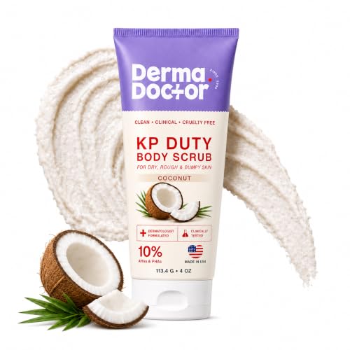 Image of DERMAdoctor KP Bump Eraser Coconut Body Scrub, Keratosis Pilaris