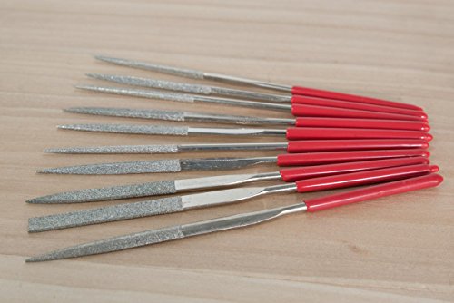 Set 10 lime diamantate di precisione per liuteria