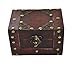 Produktbild EAST-WEST Trading GmbH Piratenschatztruhe, eckig aus Holz, kleine Schatztruhe, Piratentruhe, Schmuckkästchen - auch für Geldgeschenke UVM.