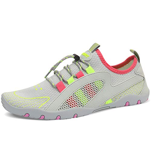 Image of MAYZERO Water Shoes Men Women Swim Surf Shoes Beach Pool Shoes Wide Toe Hiking Aqua Shoes Winter House Slippers