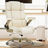 fauteuil bureau cuir haut de gamme 【Réglages Complets et Ergonomie Totale】Ce fauteuil pivotant offre une rotation à 360°, un réglage de hauteur de 50,5 à 58,5 cm et une inclinaison de 90° à 108°. Idéal pour prévenir la raideur et favoriser la détente pendant les pauses, ce fauteuil ergonomique à dossier haut convient aussi bien au bureau qu’à la maison.