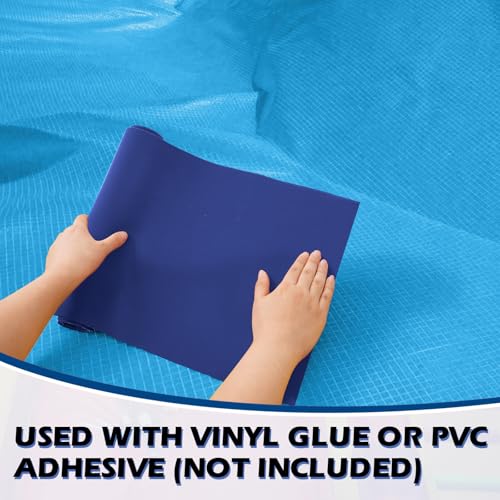 Fiwochic 1ft X 10ft Vinyl Repair Patch Roll Waterproof Bounce House,Blue by Fiwochic - Used condition - Image 3