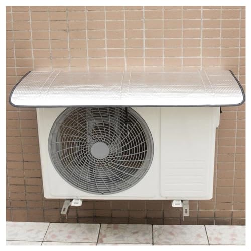 Housse de protection pour climatiseur extérieur argentée bâche 85x40 cm