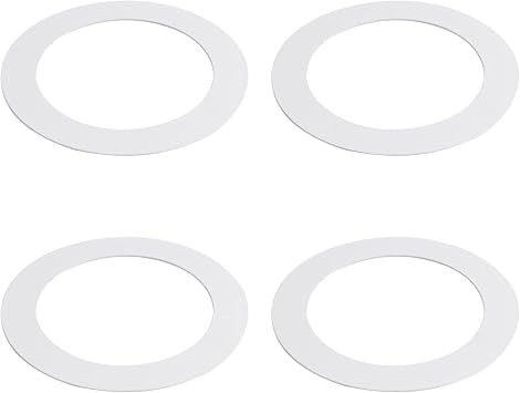 INCREWAY 4Pcs White Goof Trim Ring for 3 Inch Recessed Cans Downlights for Ceiling Light Fixtures