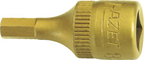 HAZET 8501H-2.5 ショートヘキサゴンソケット差込角6.35mm チタンコーティング ハゼット