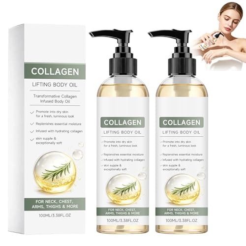 2Pcs Collagen Oil For Skin Tightening, Firming Moisturizing 