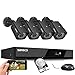 SANSCO CCTV Security Camera System with 4-Channel 1080P Smart DVR, 2 Bullet Cameras and 2 Dome Cameras (All HD 1080p 2MP), 1TB Internal Hard Drive Disk - All-in-One Wired Surveillance Kit
