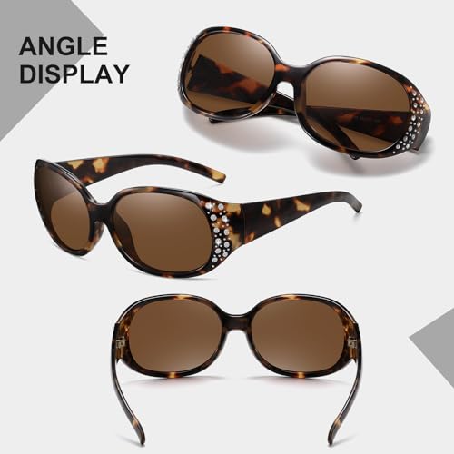 Image of HAOLOTA Polarized Sunglasses for Men Women Designer Driving Glasses Lightweight UV400 Protection