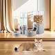 Vegena Trinkflasche Kaninchen Automatischer 2-In-1 Automatisches Futter- Und Wasserspender, Hängender Automatischer Futterspender Futterspender Und Wasserspender Für Katzen, Kaninchen, Meerschweinchen