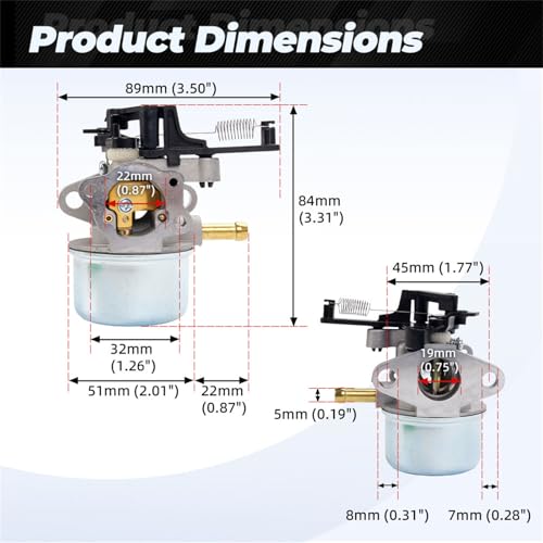 Carburador 111P02 para cortacésped con motor de serie constante 4