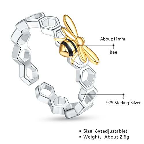 Bague réglable en argent résolvant le problème de taille femme