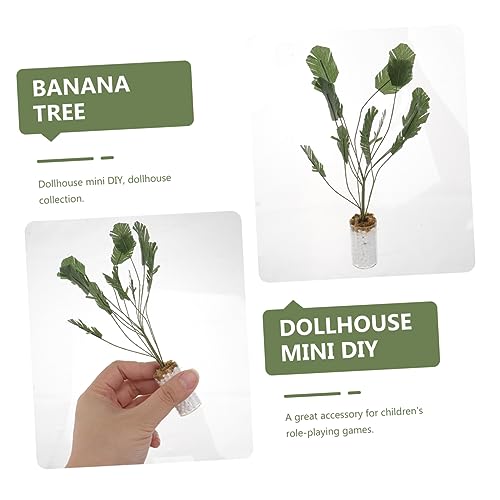 ibasenice Plantas Artificiais Plantas Artificiais Acessórios Para Casa De Boneca Mini Plantas Palma
