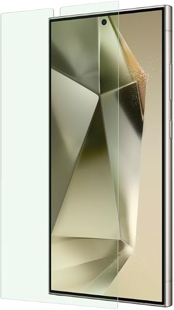Belkin ScreenForce TrueClear Curve Blue Light Filter Samsung Galaxy S24 Ultra Screen Protector Edge-to-Edge Fit, Durable Glass, Flawless Application with Easy Align Tray for Bubble Free Application