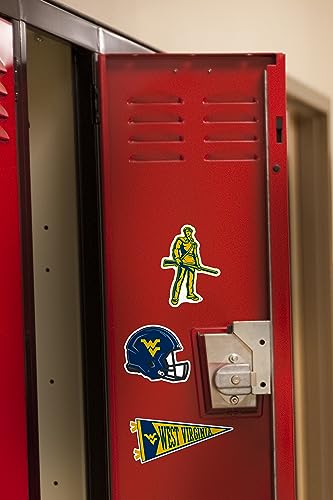 Image of West Virginia University 9ct Vinyl Large Deluxe Stickers Variety Pack - Laptop, Water Bottle, Scrapbooking, Tablet, Skateboard, Indoor /Outdoor - Set of 9