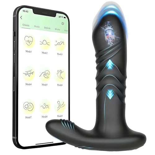 5.36 inches Special Silicone Massagers Kit with Water Resistant Play in Anywhere You Like (Black) for Man, Rechargeable Cordless Body Prostrate Massager with 9 Modes for Men Relax Massaging -bky5