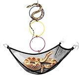 Schlangenkletterzubehör | Kletterzubehör mit Hängematte – Geckos Anreicherungsringe, für Terrarium, Tankkäfig, Zuhause, Reptilien, Bartdrachen, Geckos, Leguane, Chamäleon