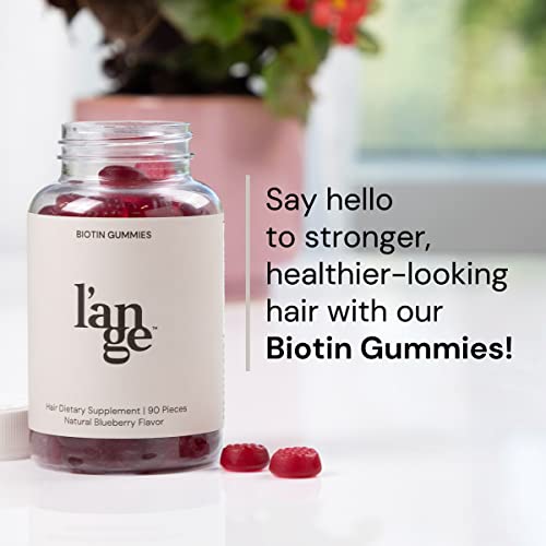 L'ange Hair Growth Vitamin Biotin Gummies | 5000 Mcg Biotin-Infused Hair Gummy Vitamin Dietary Supplement | Promotes Hair Health & Growth | Fruit Flavor | Gluten-Free & Vegetarian | 45 Day Supply #TOP1