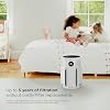 Purificador de Aire Shark para Hogar, NeverChange, para Habitación Grande, Dormitorio, Oficina en Casa, Filtro que Supera HEPA, Captura Contaminantes, Caspa de Mascotas, Polvo, Olores, Humo y Más, HP153, Blanco 6