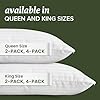 Beckham Hotel Collection King Size White Pillow Protector with Zipper Set of 4, Soft and Breathable Cotton Pillow Protector Covers