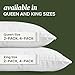 Beckham Hotel Collection Queen Size White Pillow Protector with Zipper Set of 2, Soft and Breathable Cotton Pillow Protector Covers