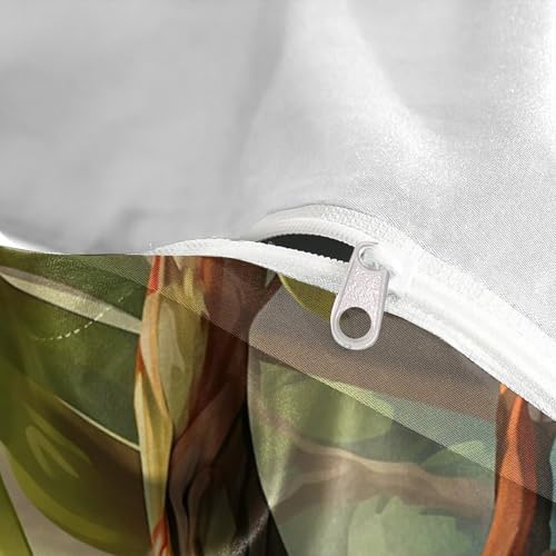 Housse de couette microfibre 3D effet imprimé parure de lit double 200x200 - 8
