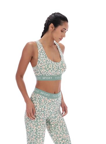Soutien-Gorge Dos Nageur Ted Baker Sport Pansy Vert XL aux Finitions Premium