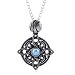 Amulet of Mara Skyrim Turquoise Retro Necklace Engagement Jewelry Sky Rim Pendants for Boys Girls Women Wedding Party Necklaces