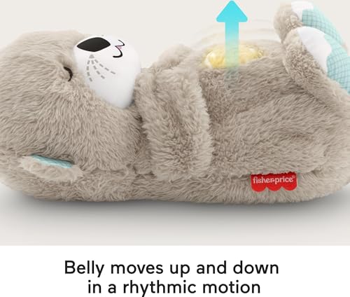 Fisher-Price Baby Toy Soothe 'n Snuggle Otter Portable Plush Sound Machine with Music Lights & Breathing Motion for Newborns 0+ Months - Image 3