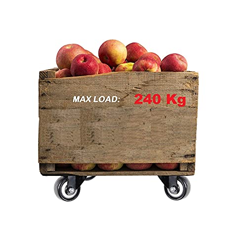 Image of 4 x Small 2 inch Double Wheel with Plate & Break for Office Chair | Set of 4