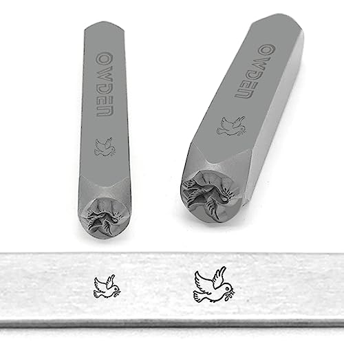 2 Sizes Metal Design Stamps Kit for Jewelry DIY Stamping Making. (Dove)